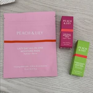 Peach & Lily Skincare Set with Moisture Pads and Serums